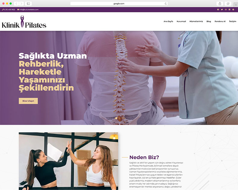 Klinik Reformer Pilates Fizik Rehabilitasyon Web Sitesi 260